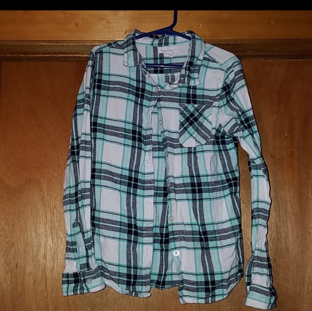 Teal Button Up